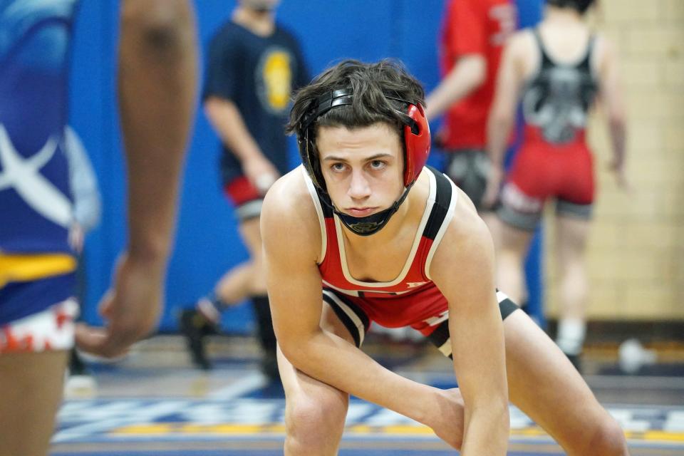 Coventry's Peyton Ellis, who has gone 111-0 in state competition, will be going for his fourth RIIL championship this weekend.