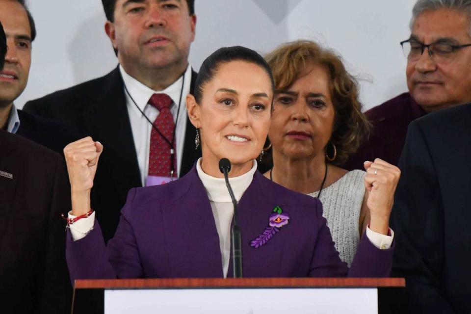 Claudia Sheinbaum en su llegada al tercer debate presidencial. Foto: Cuartoscuro