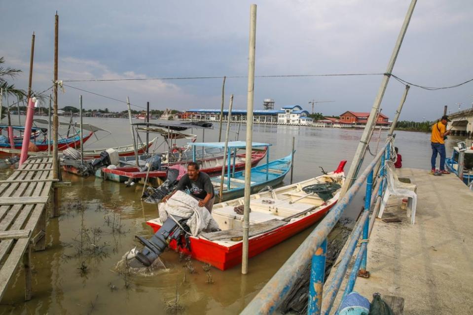 A general view of Jeti Nelayan Pekan Lama in Kuala Selangor, August 14, 2022. — Picture by Yusof Mat Isa