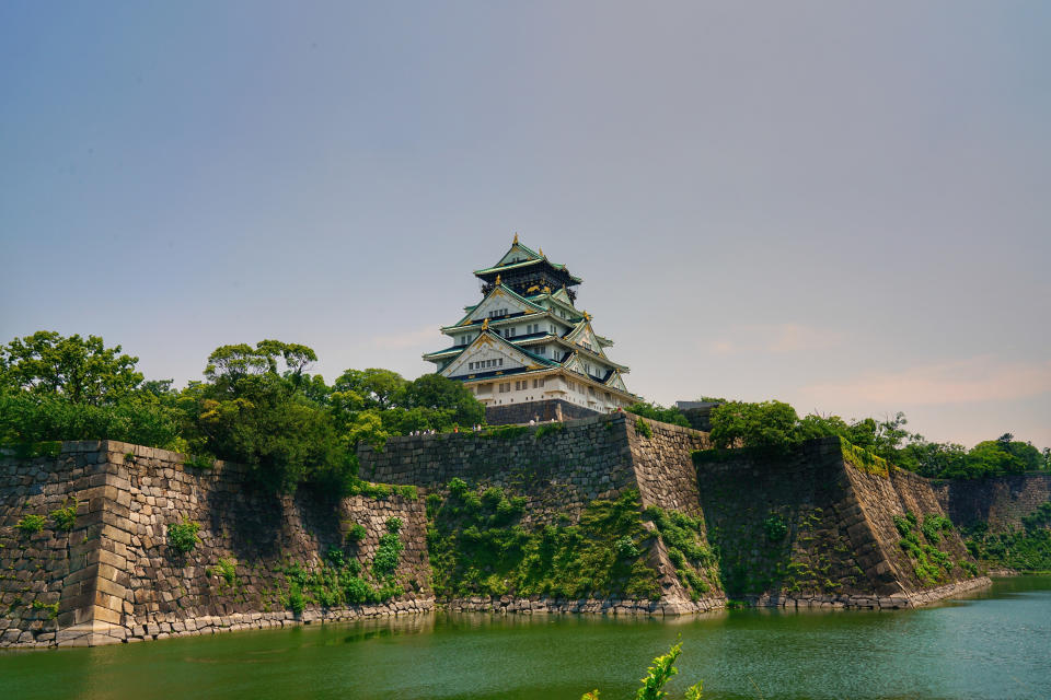 A beautiful view of Osaka Castle Park in Osaka Japan