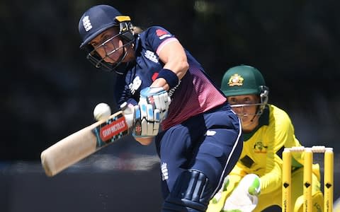 Lauren Winfield got England off to a strong start with 48  - Credit:  AAP