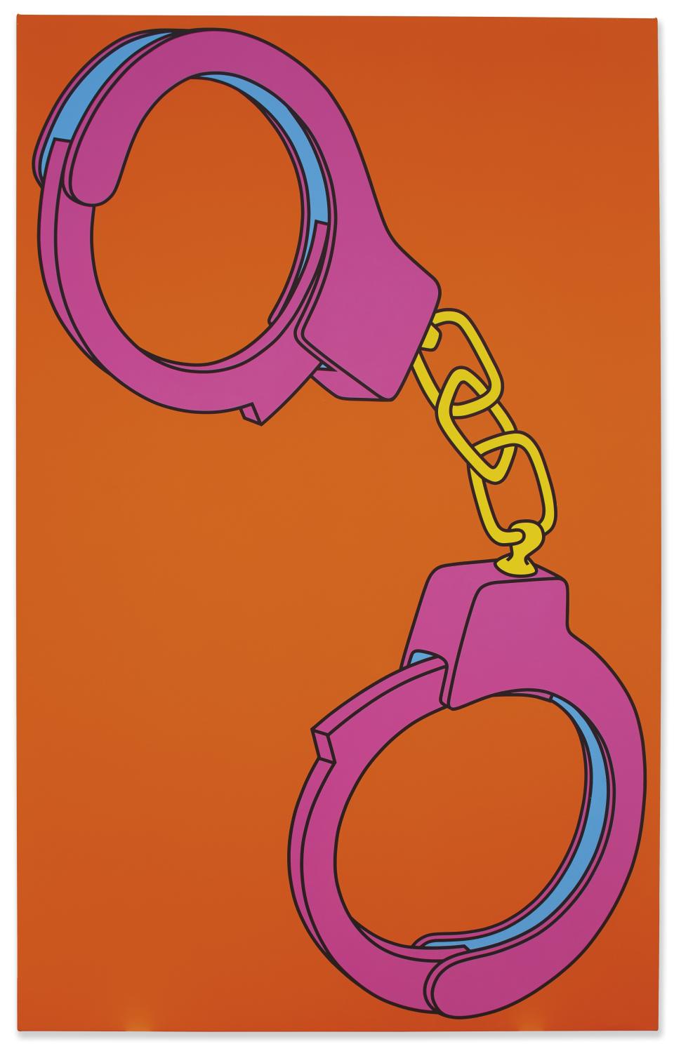 “Handcuffs” by Michael Craig-Martin is valued at $39,000 to $65,000. (Photo: Christie’s)