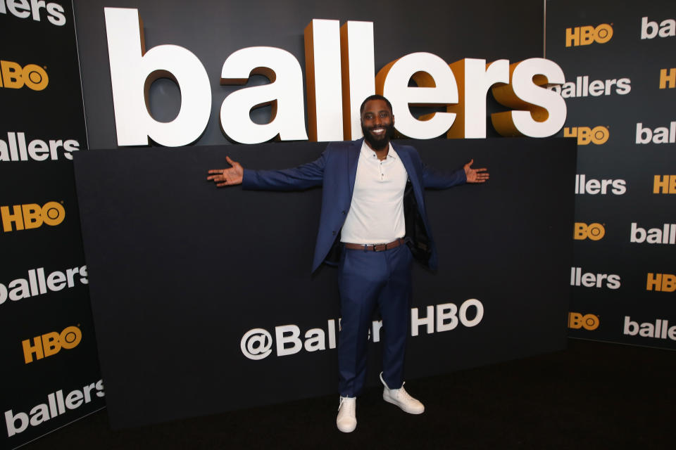 MIAMI BEACH, FL - JULY 14:  John David Washington attends the HBO Ballers Season 2 Red Carpet Premiere and Reception on July 14, 2016 at New World Symphony in Miami Beach, Florida.  (Photo by Aaron Davidson/Getty Images for HBO)