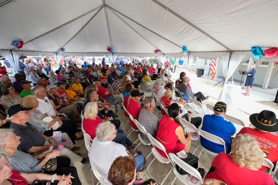 Dozens of people took part in Friday afternoon's grand opening of the Barracks of Hope, a new transitional housing facility for both male and female veterans on Derbyshire Road in Daytona Beach. The facility is located in an overhauled church property.