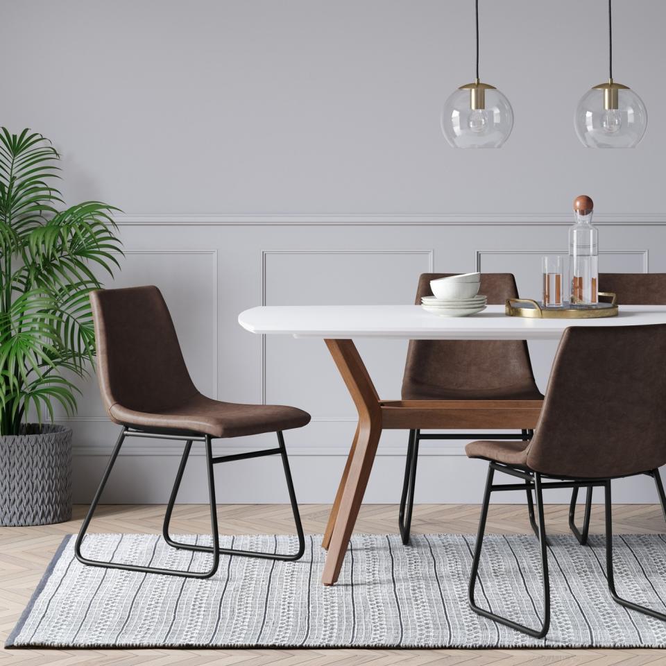 Project 62 Bowden Faux Leather and Metal Dining Chairs. (Photo: Target)