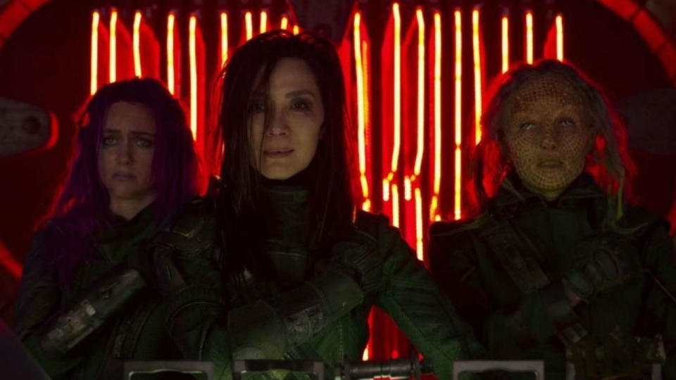 <p> Michelle Yeoh has been killing it on screens for decades now, from Crouching Tiger, Hidden Dragon, all the way up to Star Trek Discovery. She doesn&#x2019;t look like she suffers fools gladly in her brief MCU appearance, either. Yeoh plays an ex-Ravager (and wife of Sylvester Stallone&#x2019;s character) and finds herself teaming up with her old comrades for a spin-off in the stars that we&#x2019;ll probably never get to see. </p>