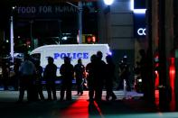 Protesters rally against the death in Minneapolis police custody of George Floyd, in New York City