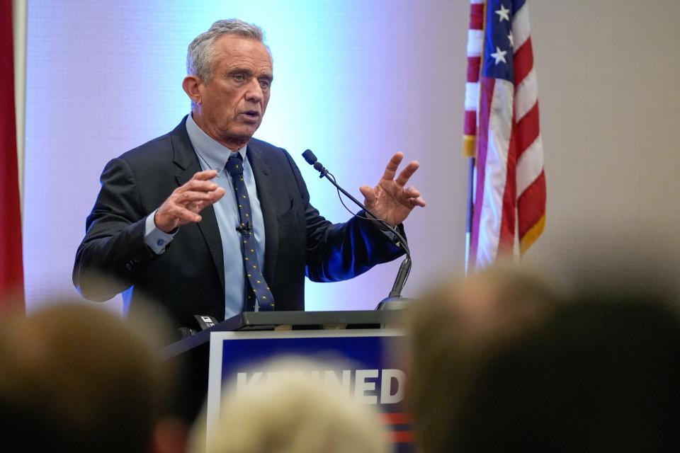 Could independent presidential candidate Robert Kennedy Jr., seen here giving a campaign speech in West Chester, Ohio, play election spoiler?