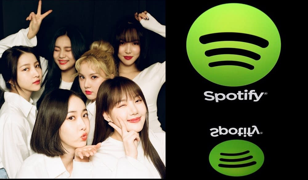 Groups like Gfriend had a huge chunk of their discography taken down from Spotify due to the disagreement. — Pictures via Instagram/gfriendofficial and AFP