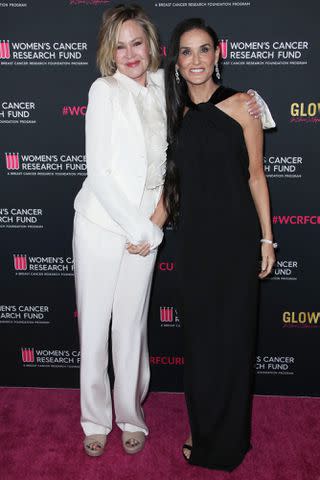 <p>Matt Baron/BEI/Shutterstock</p> Melanie Griffith and Demi Moore at An Unforgettable Evening Event