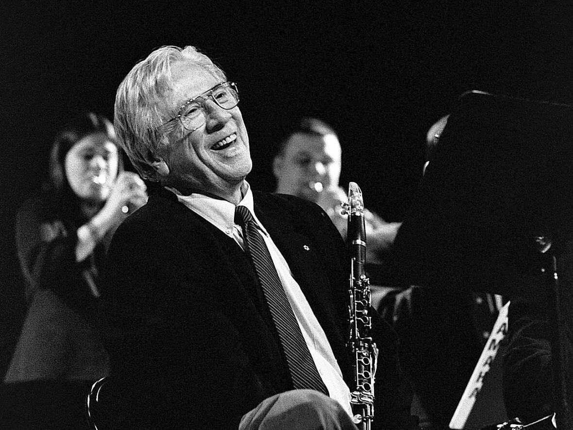 Phil NImmons, an award-winning B.C.-born jazz clarinetist, turned 100 years old on June 3, 2023. He won the first-ever Juno award for jazz, and a Governor General's arts award. (Mark Miller/Submitted by The Nimmons Tribute - image credit)