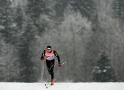 Swiss Dario Cologna competes during the qualification of the men's Tour de Ski 1,2 kilometer Classic Sprint on January 2, 2011 in Oberstdorf, sourthern Germany. Swedish Emil Joensson won the comeptition, followed by Devon Kershaw from Canada (2nd) and Dario Cologna (3rd). AFP PHOTO / CHRISTOF STACHE (Photo credit should read CHRISTOF STACHE/AFP/Getty Images)