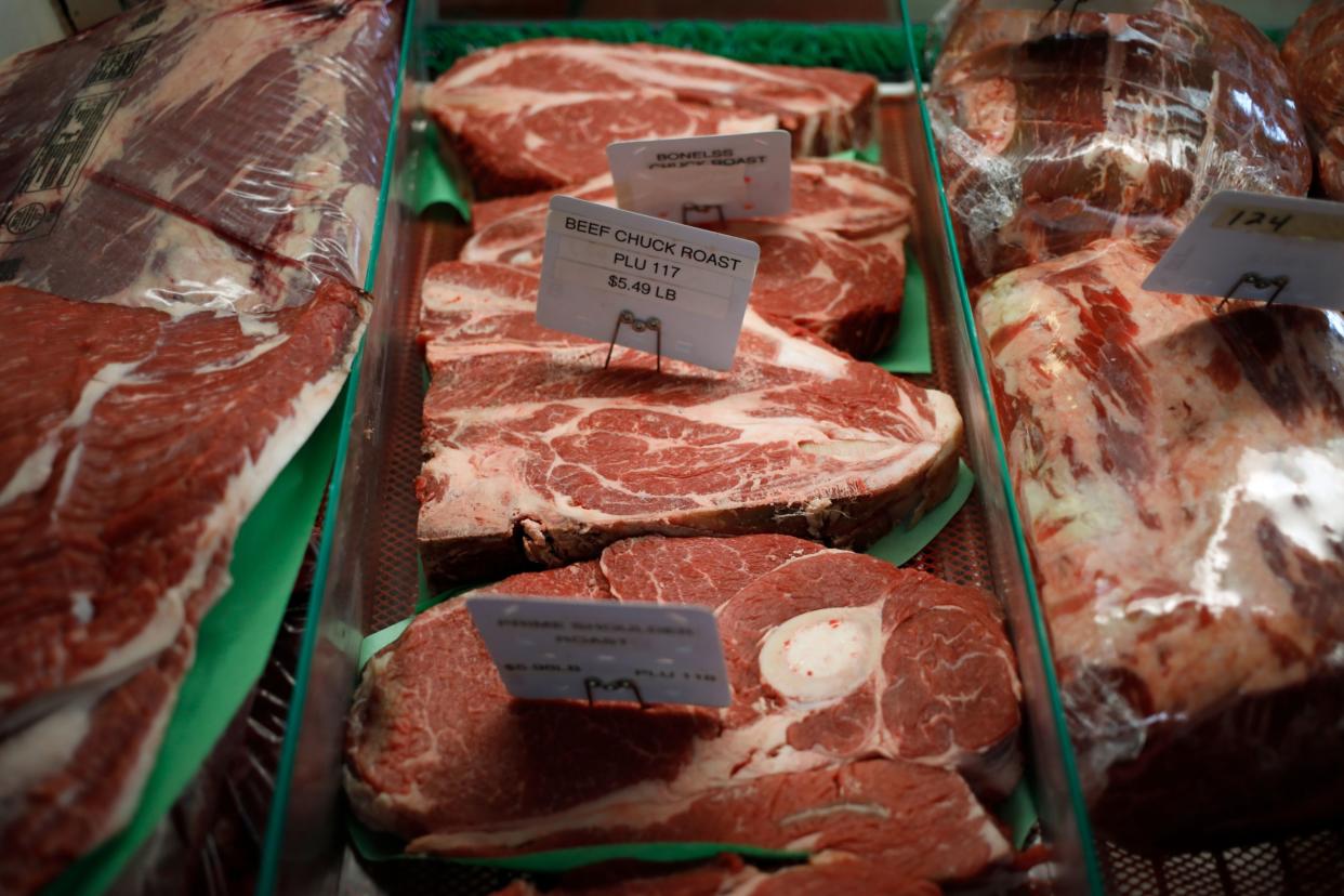 FILE PHOTO: Boneless beef chuck roasts for sale at a butcher shop in Louisville, Kentucky, U.S., on Tuesday, Aug. 23, 2022. (Photo: Luke Sharrett/Bloomberg)