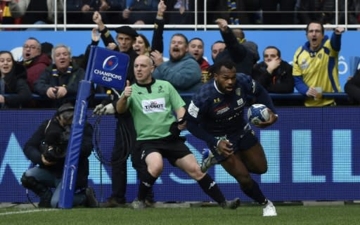 Alivereti Raka scored two of Clermont's eight tries in the victory over Bath