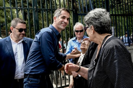 Athens' conservative mayoral candidate, Costas Bakoyannis, comes from an old political family and his mother Dora was elected Athens mayor in 2003