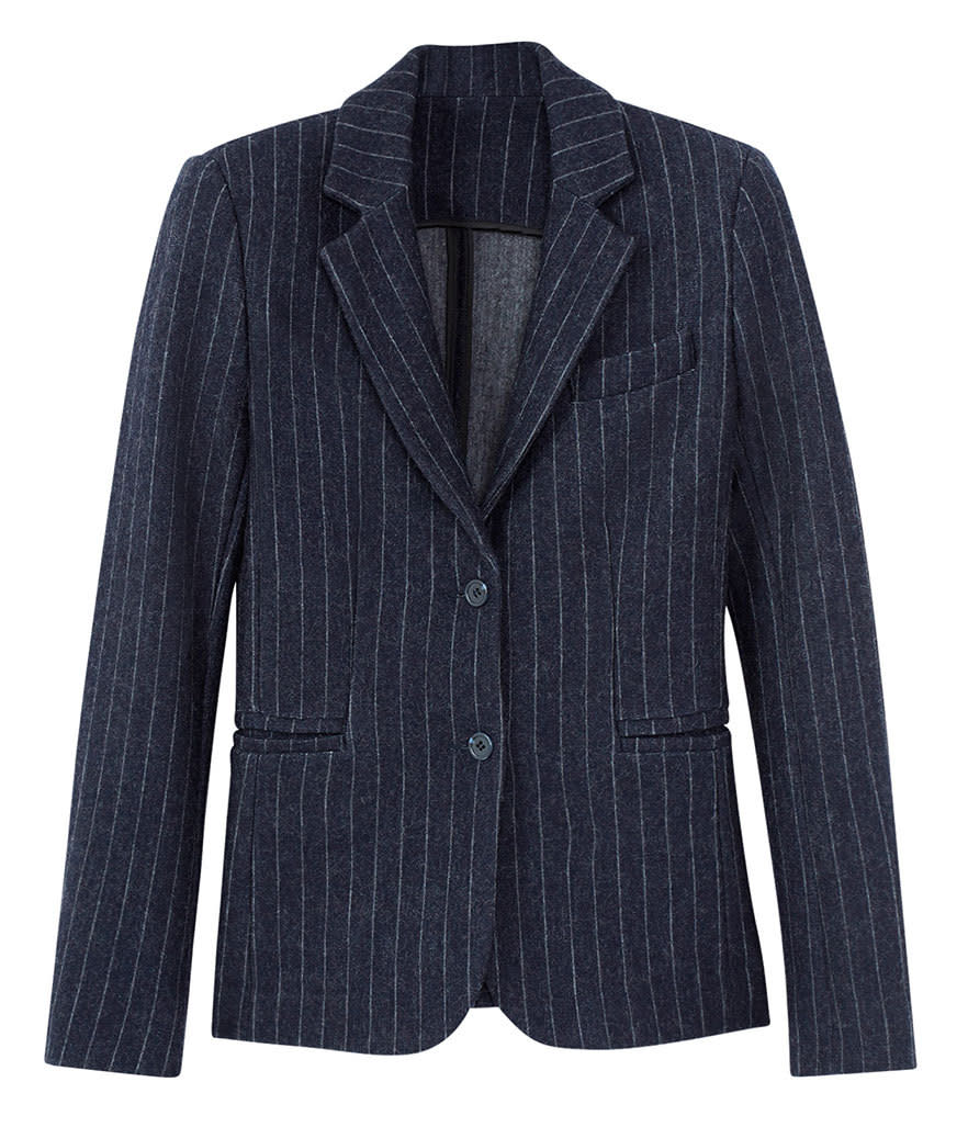 Maje Vigne Wool Jacket with Stripes