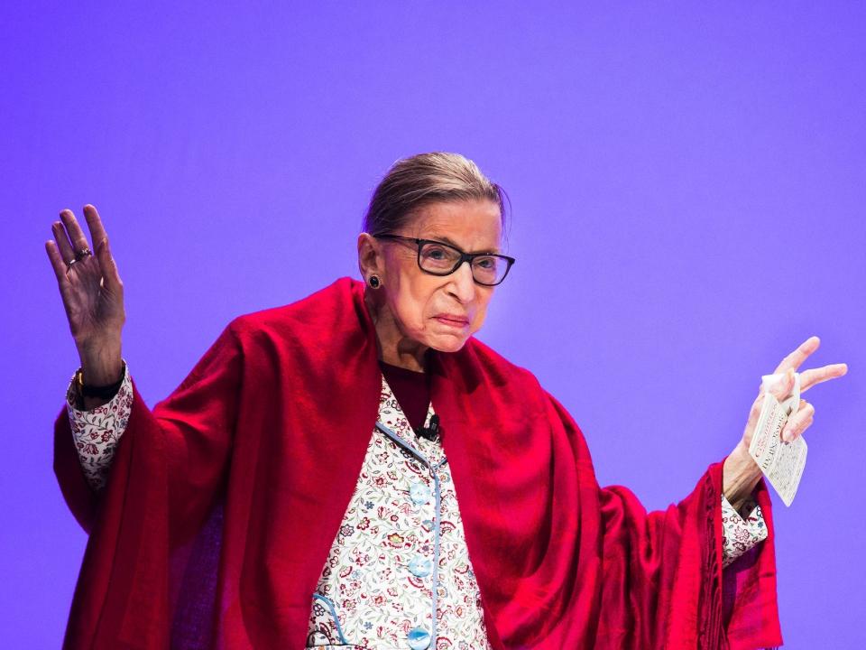 Supreme Court Justice Ruth Bader Ginsburg in October 2019.