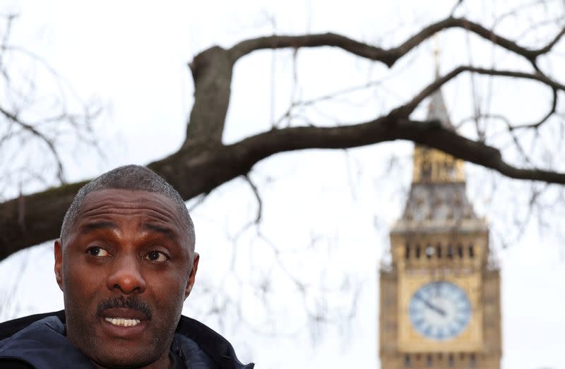 British actor Elba highlights anti-knife crime campaign in London