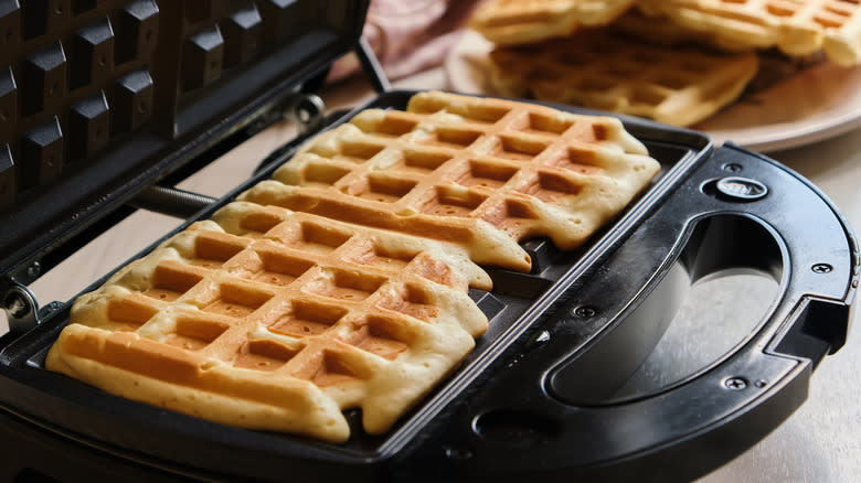 Waffles in waffle maker