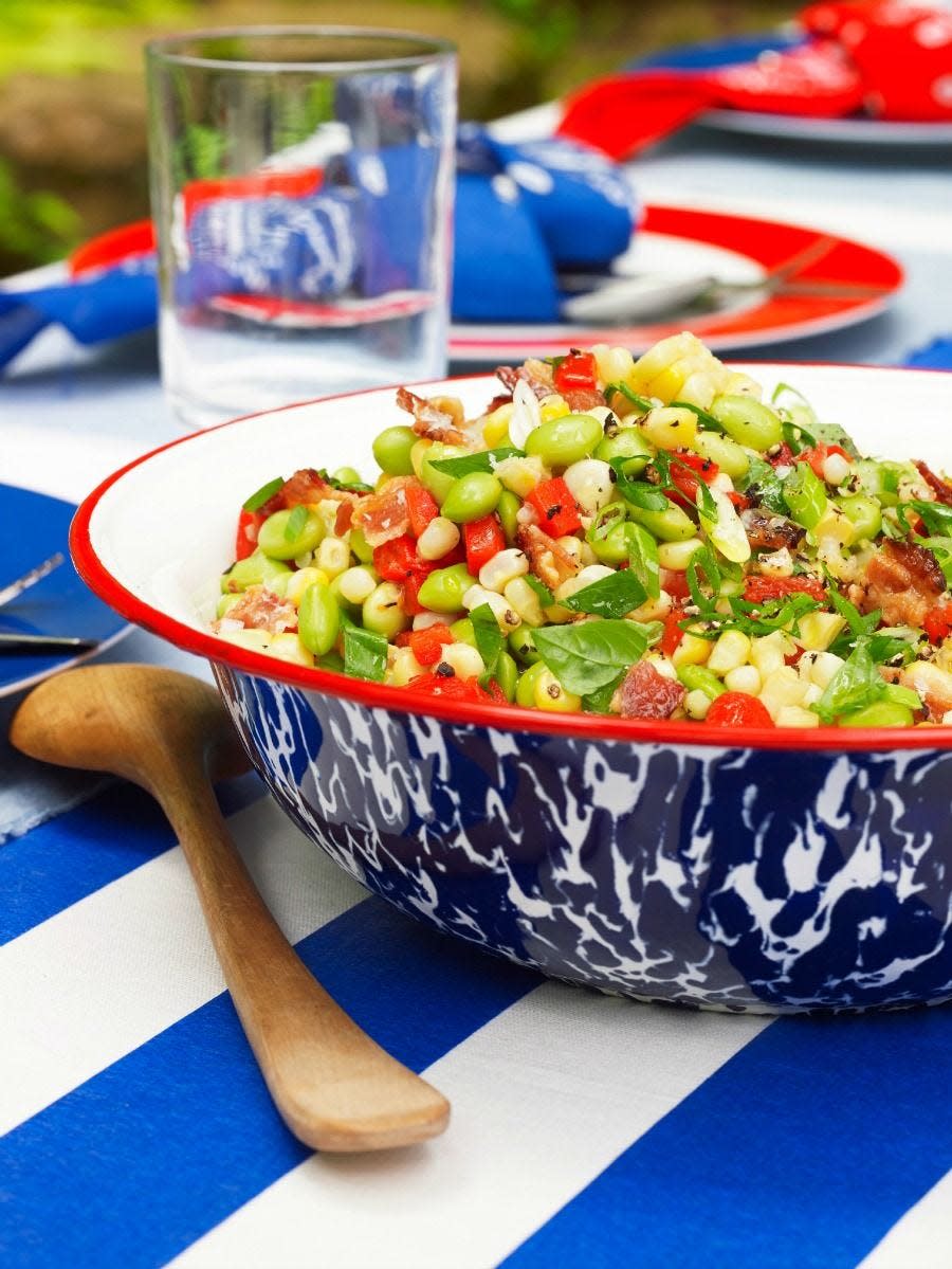 Edamame and Bacon Succotash