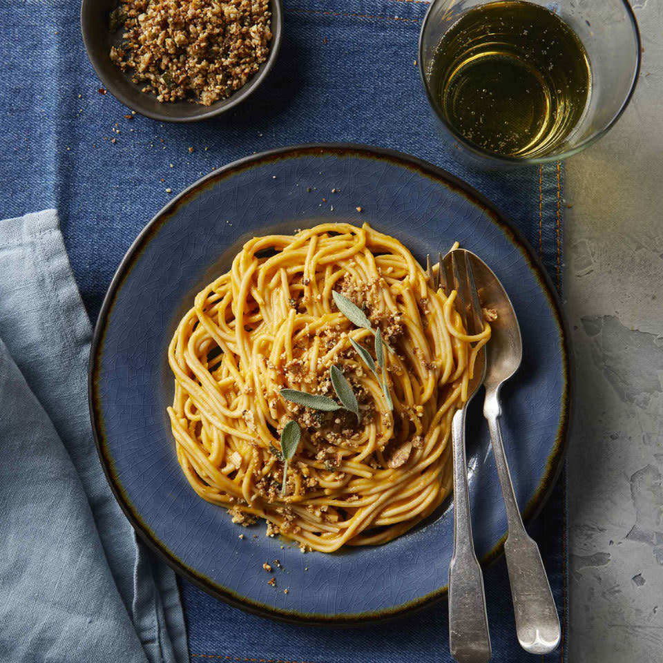 Creamy Vegan Butternut Squash Carbonara