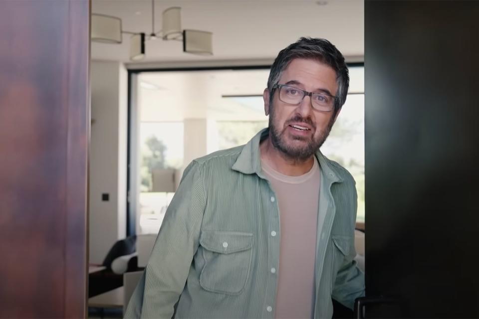 <p>Architectural Digest/ YouTube</p> Ray Romano gives a tour of his La Quinta, California home.