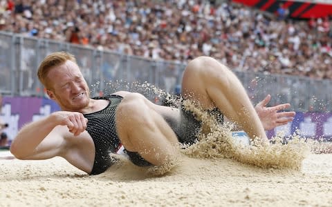 Rutherford now has two more competitions planned before he hangs up his spikes for good - Credit: AFP