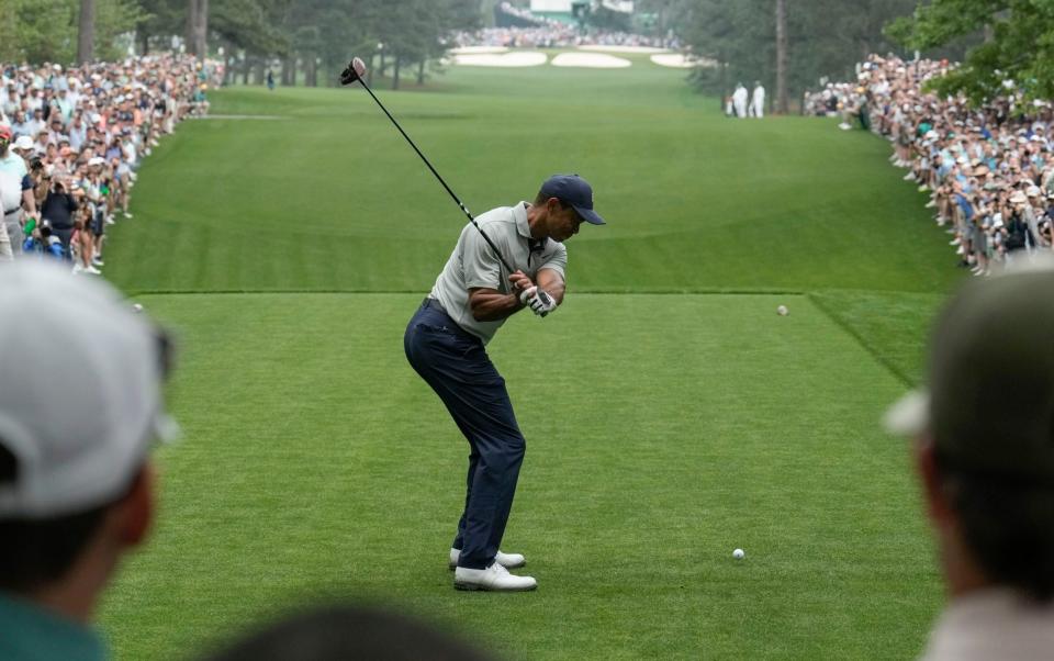Tiger Woods teeing it up at the Masters in 2023/The Masters 2024: dates, TV channel and the LIV golfers who will play
