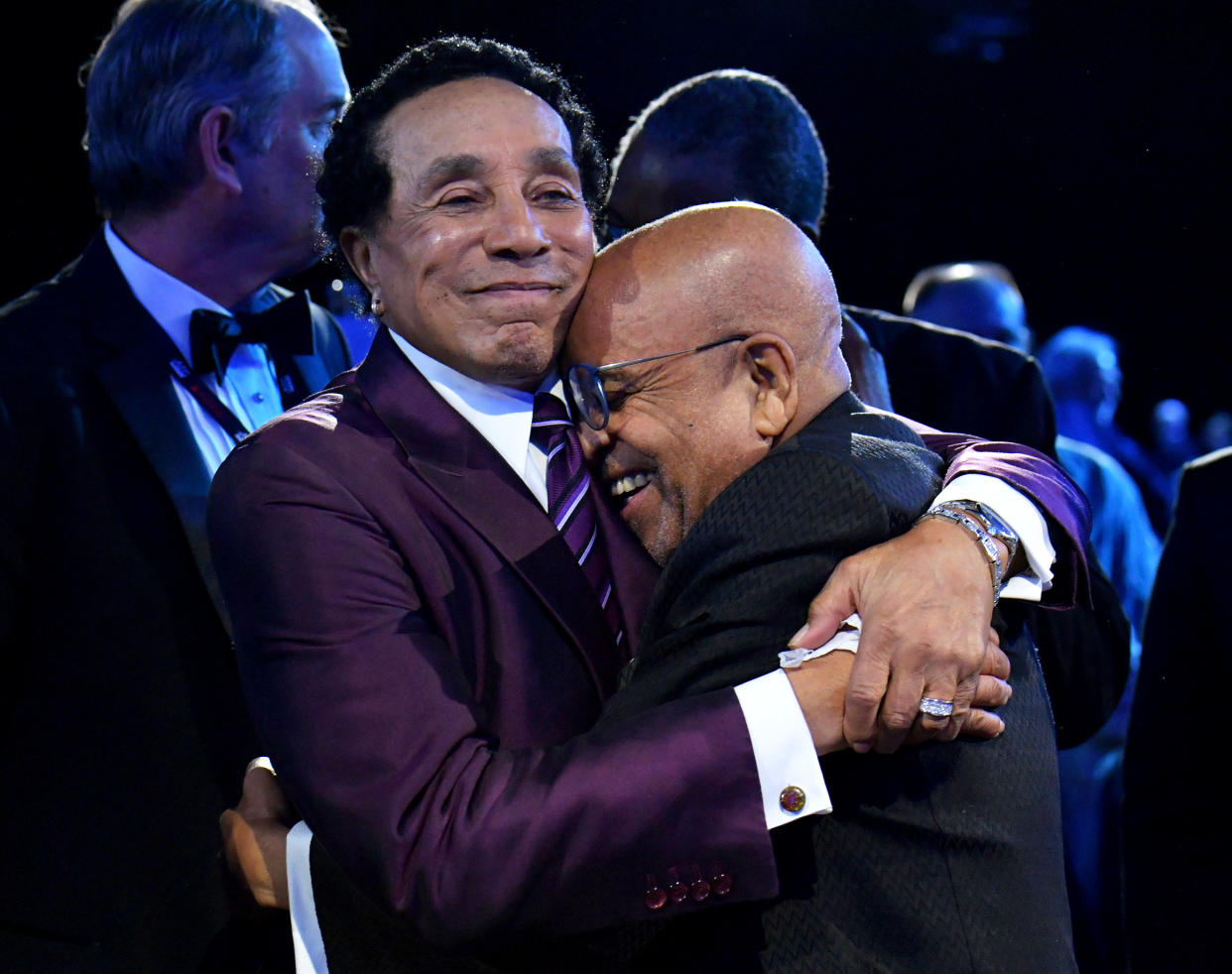 Honorees Smokey Robinson and Berry Gordy attend MusiCares Persons of the Year Honoring Berry Gordy and Smokey Robinson at Los Angeles Convention Center on Feb. 3, 2023 in Los Angeles, Calif. (Photo: Lester Cohen/Getty Images for The Recording Academy)