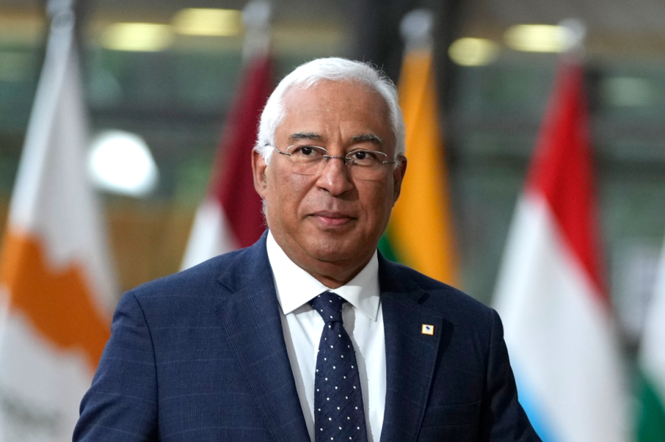 Portuguese Prime Minister Antonio Costa submitted his resignation on Tuesday (AP)