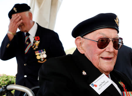 British World War Two veteran Joe Peel, 98, attends a ceremony for the anniversary of the Battle of El Alamein, at El Alamein war cemetery in Egypt, October 20, 2018. REUTERS/Amr Abdallah Dalsh