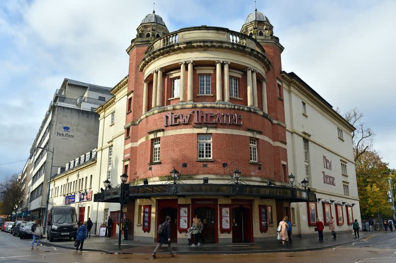 The New Theatre in Cardiff city centre where families were asked to leave