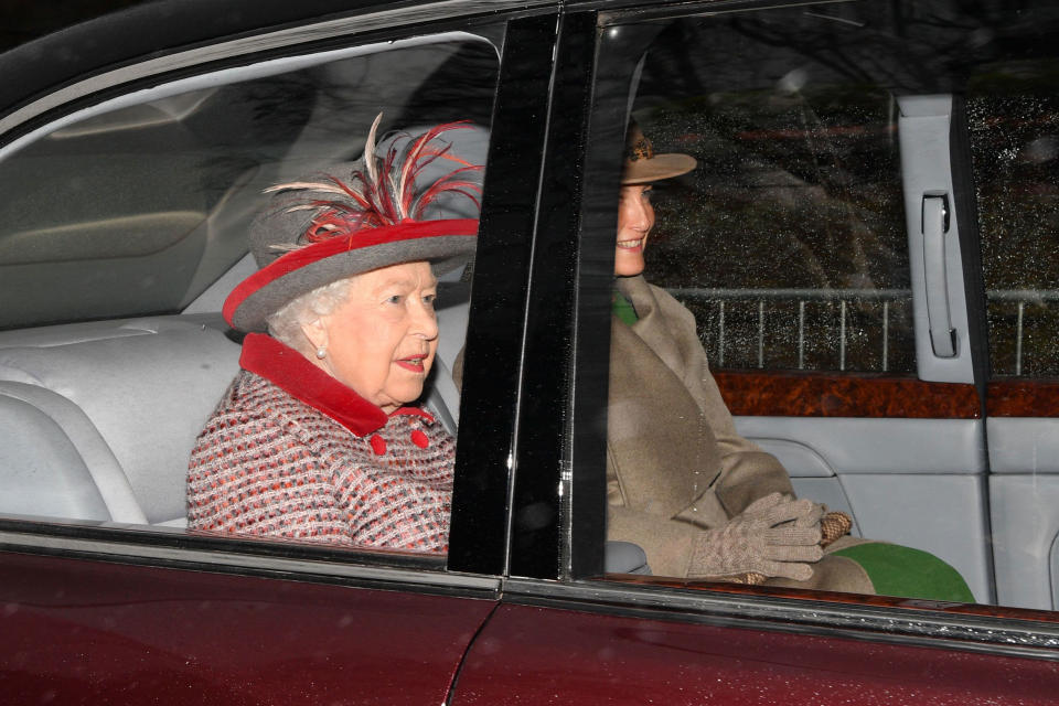 Queen Elizabeth Heads to Church Ahead of Christmas