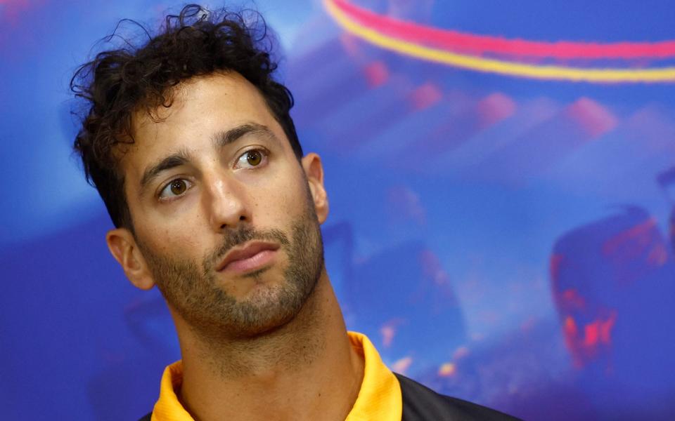 Belgian Grand Prix - Spa-Francorchamps, Spa, Belgium - August 25, 2022 McLaren's Daniel Ricciardo during a press conference ahead of the Belgian Grand Prix - REUTERS