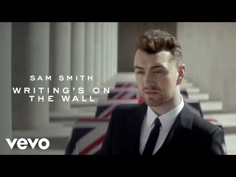 17. Sam Smith – "Writing's on the Wall"