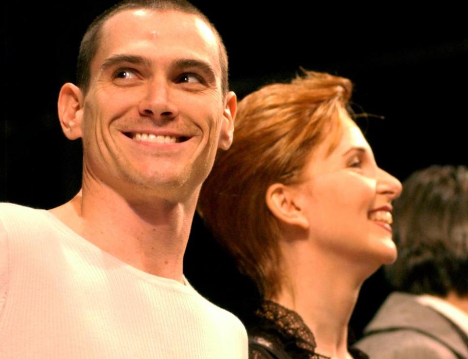 Kate Burton with Billy Crudup in The Elephant Man in 2002