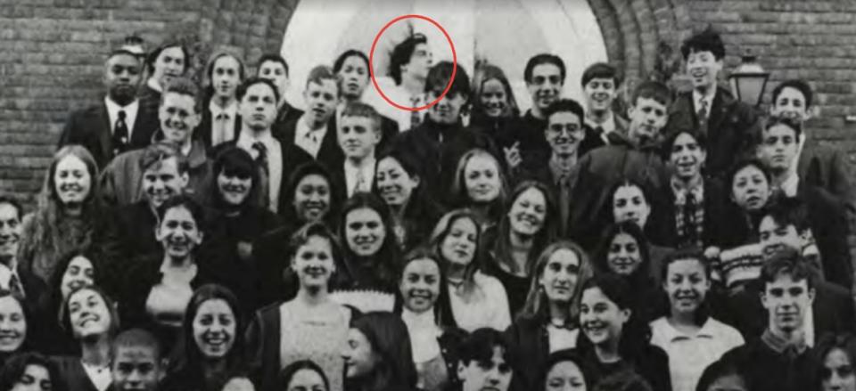 Even in yearbook photos, Jesse Watters stood out from the rest of the crowd.&nbsp; (Photo: Friends Academy)