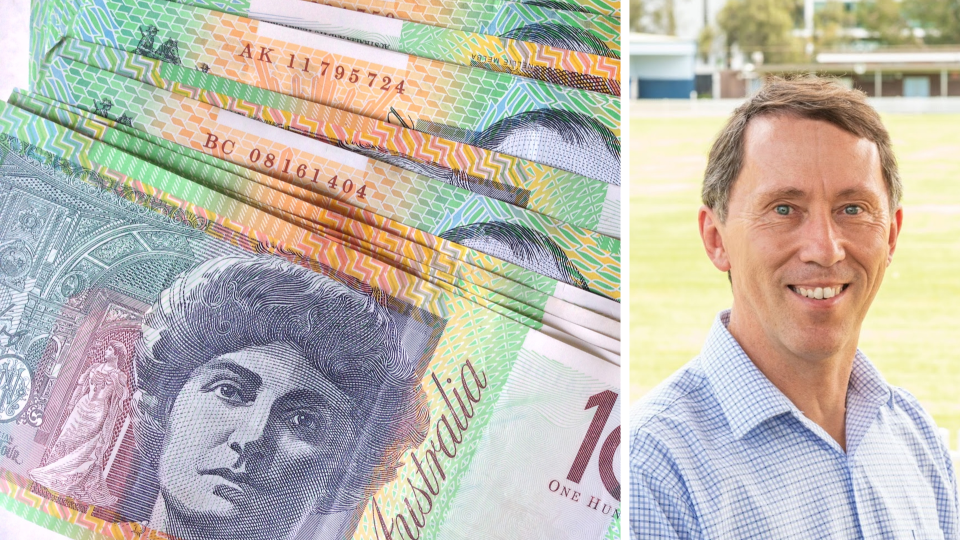 Pictured: Australian $100 notes, Victor Roy. Images: Getty, Supplied
