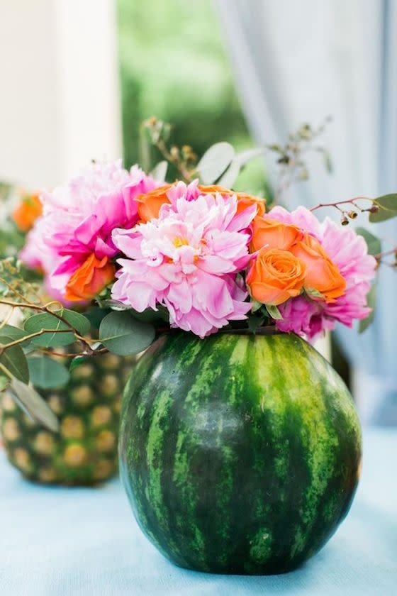 Make fruity floral arrangements.