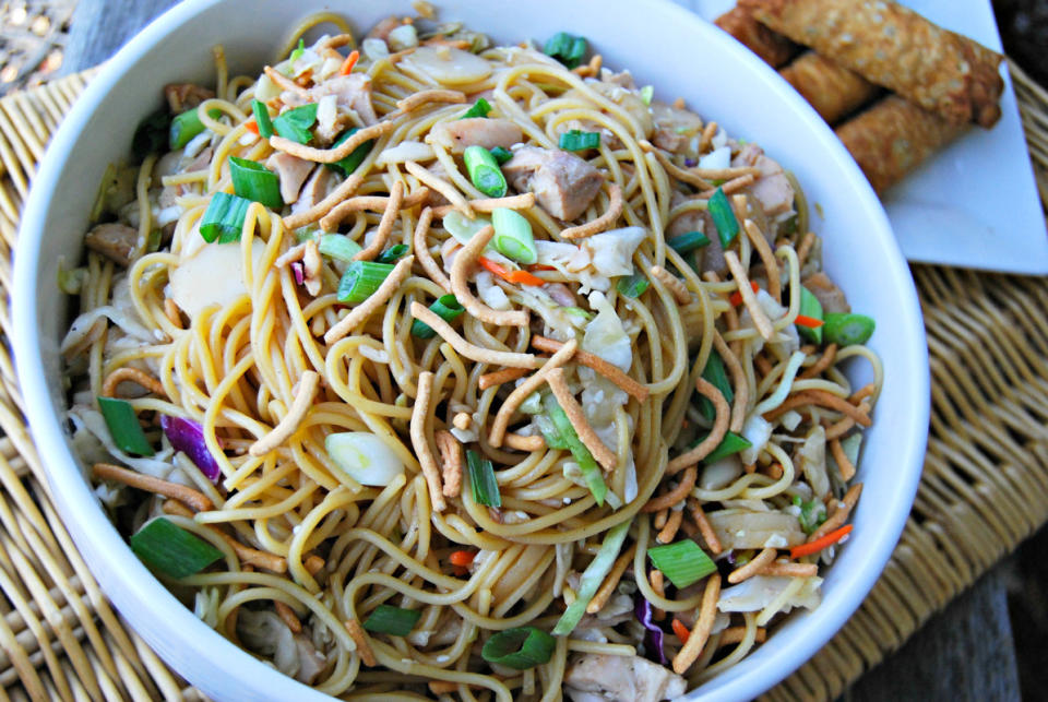 <p>Krista Marshall</p><p>Sure, this can be a cookout side dish, but it also makes a terrific light meal on a hot evening.</p><p><strong>Get the recipe: <a href="https://parade.com/842658/kristamarshall/sesame-noodle-salad/" rel="nofollow noopener" target="_blank" data-ylk="slk:Sesame Noodle Salad;elm:context_link;itc:0;sec:content-canvas" class="link ">Sesame Noodle Salad</a></strong></p>
