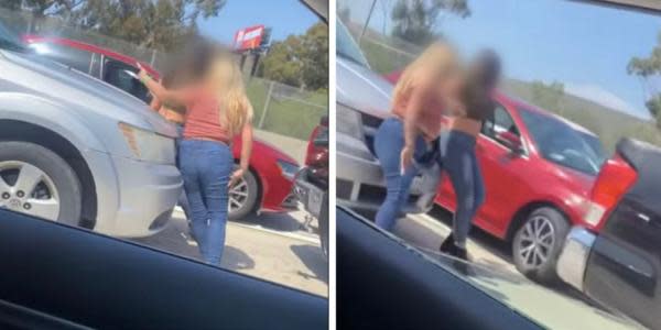 Se bajan en pleno freeway en garita de San Ysidro a Tijuana para brincarse la fila