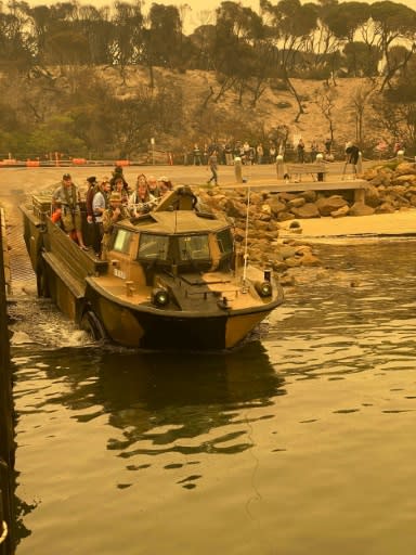 Residents have been trapped on the foreshore since New Year's Eve