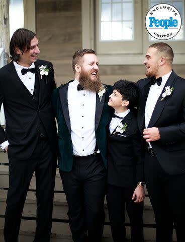 <p>Tess Alexander Photography</p> Country Artist Dylan Jakobsen and Carissa Bauman at their wedding in Nashville in Jan. 2024