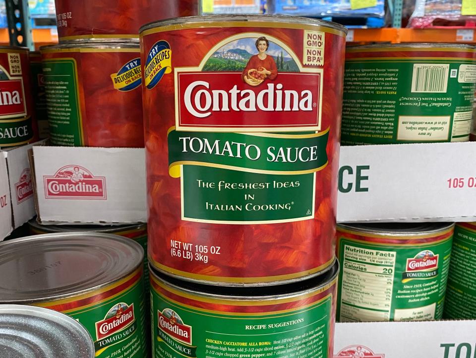 canned tomato sauce at costco