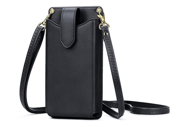 QUINN Mini mobile vegan leather messenger bag