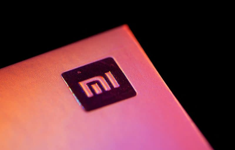 FILE PHOTO: Xiaomi logo is seen on a smartphone box in this illustration