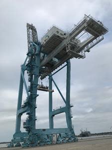 One of three ZPMC Post Panamax Ship-to-Shore Cranes sold on GovDeals