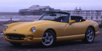<p>The TVR Griffith is one of the craziest cars to ever come out of the UK. The Chimaera uses the same platform as the Griffith, but it's tuned to be more comfortable and more daily drivable. Also like the Griffith (and so many other British cars of the period), the Chimaera used a Rover V8.</p>