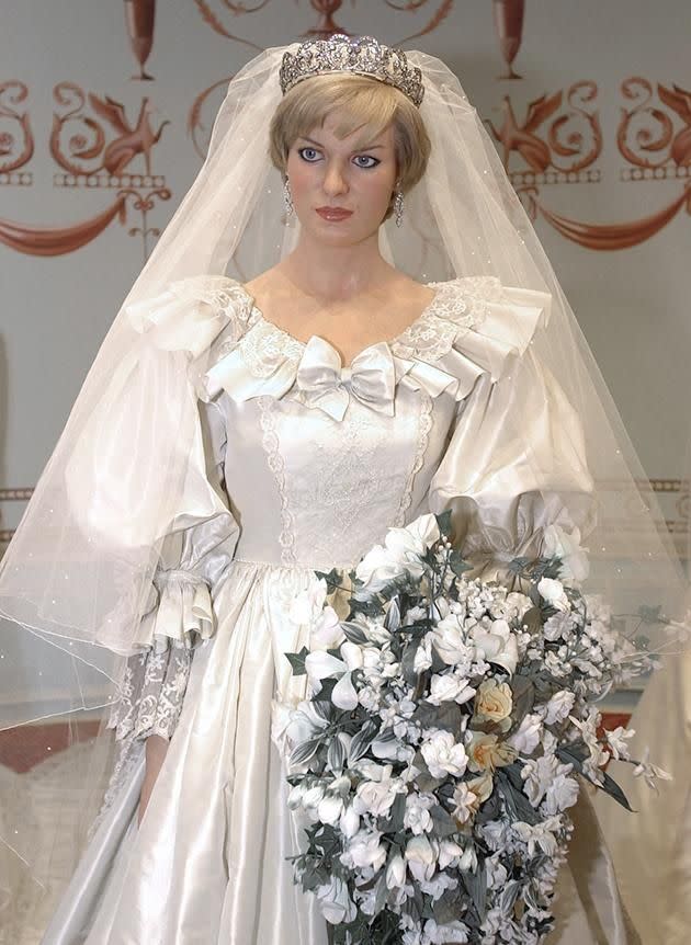 There was also a replica made of Diana's dress which is now in Madame Tussauds. Photo: Getty Images
