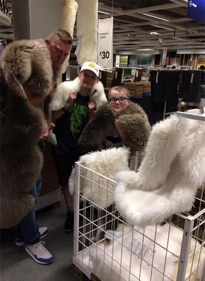 The men of the Night's Watch made their way to IKEA. Photo: Facebook